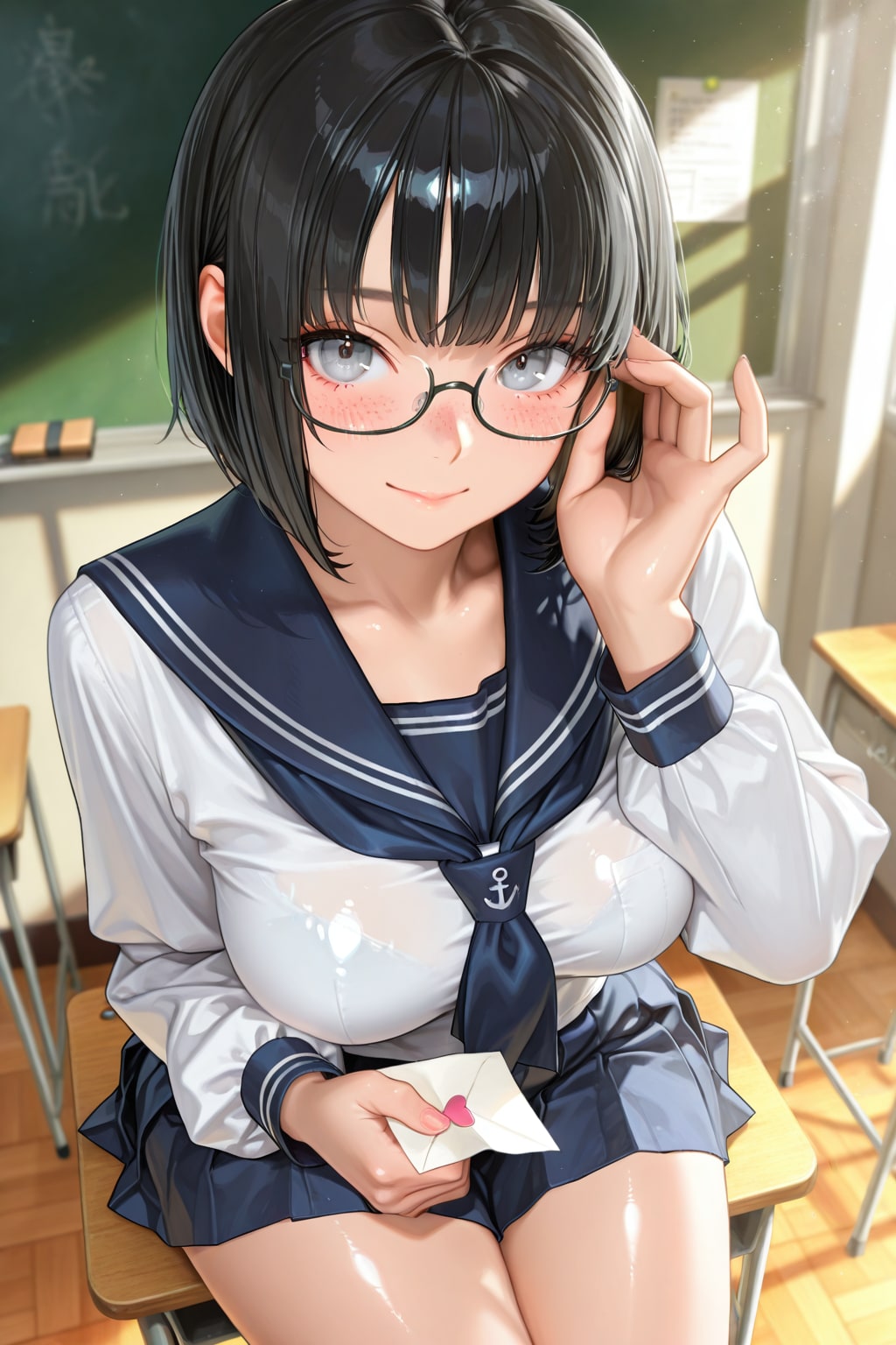 学生時代のそばかすボブちゃん