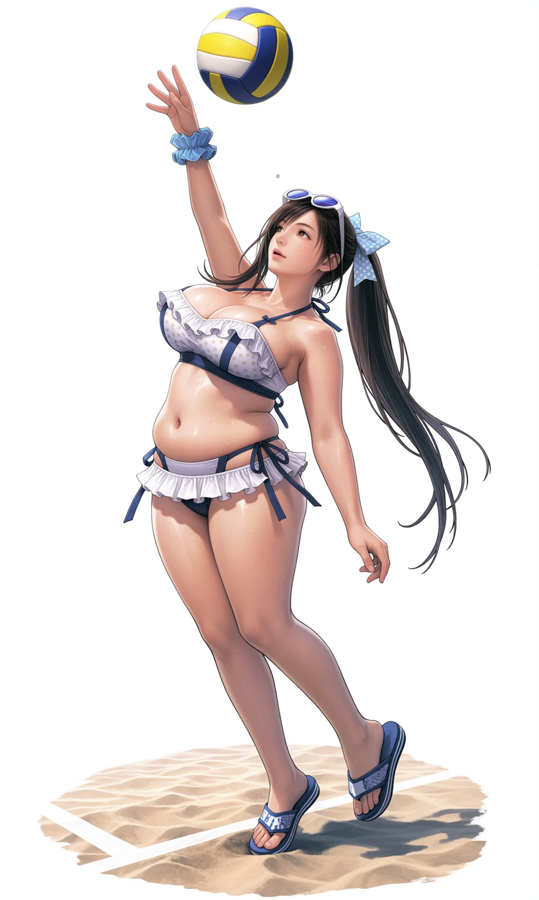 【海サマーフェス2026】ビーチバレーをするティファさん