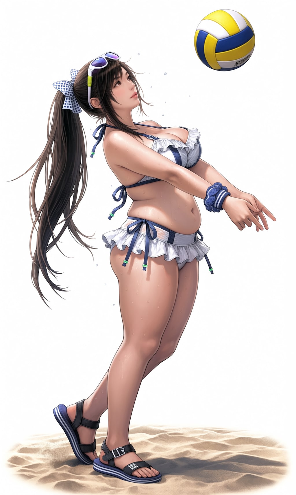 【海サマーフェス2026】ビーチバレーをするティファさん