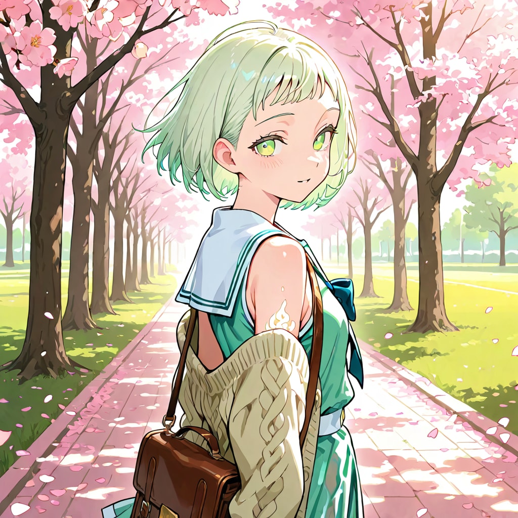 春、真珠のセーラーDAISY | の人気AIイラスト・グラビア