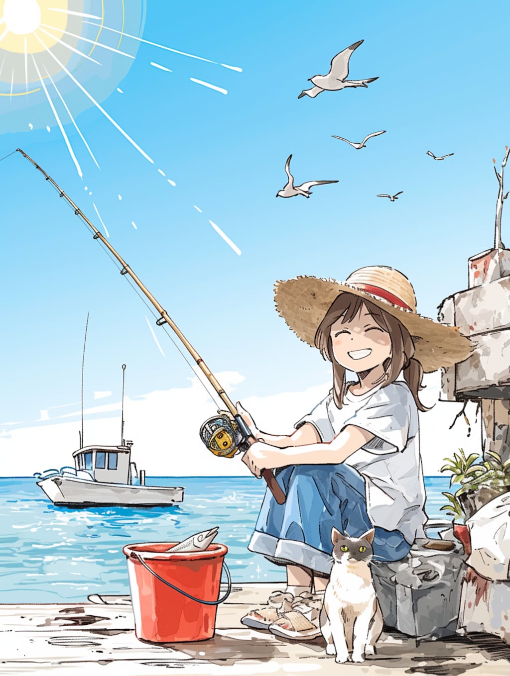 今日は釣り日和🎣✨