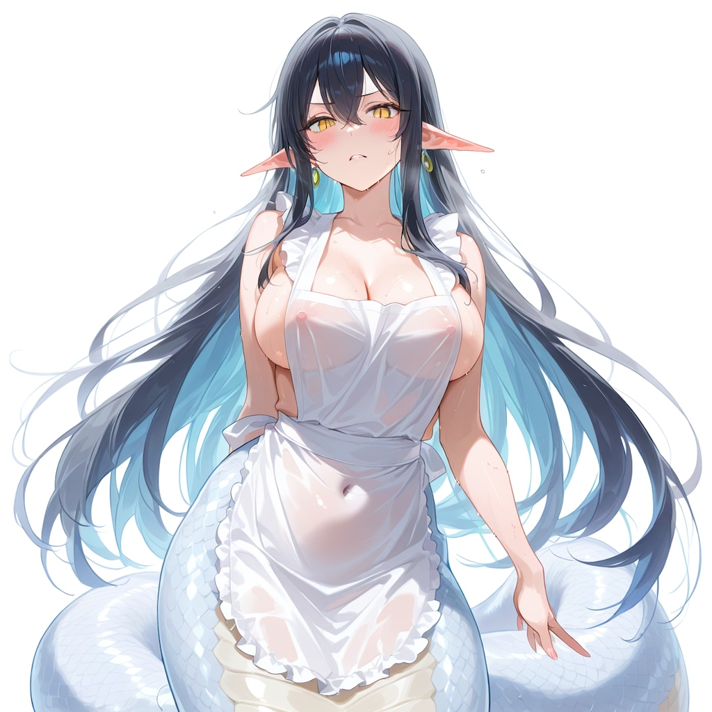 裸エプロン　ラミア