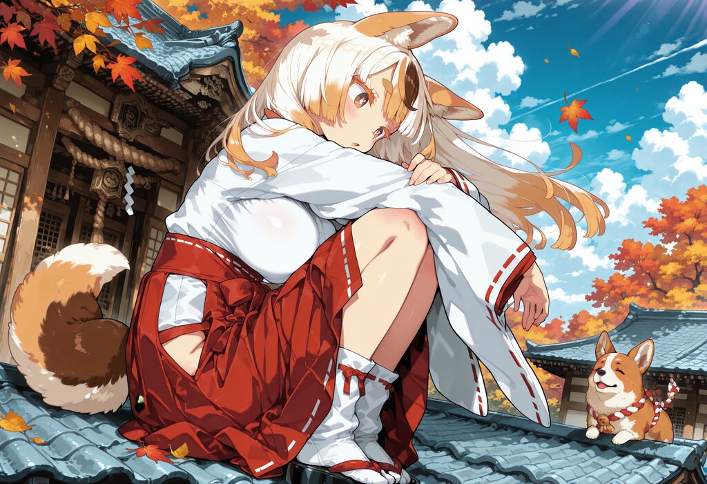 巫女装束　コギさん