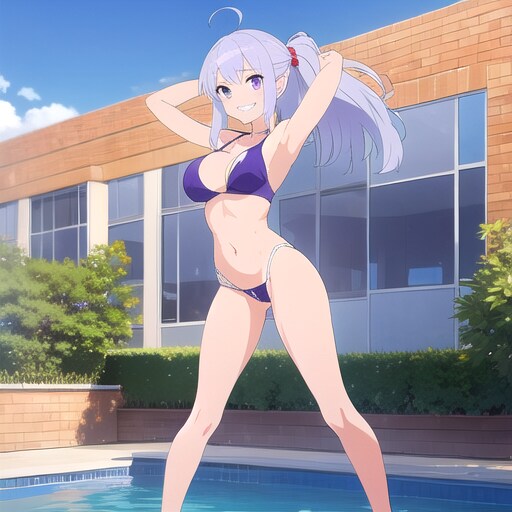 水着で挑発