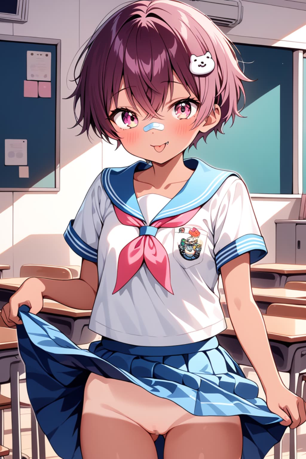ベリーショート元気っ子JKちゃん
