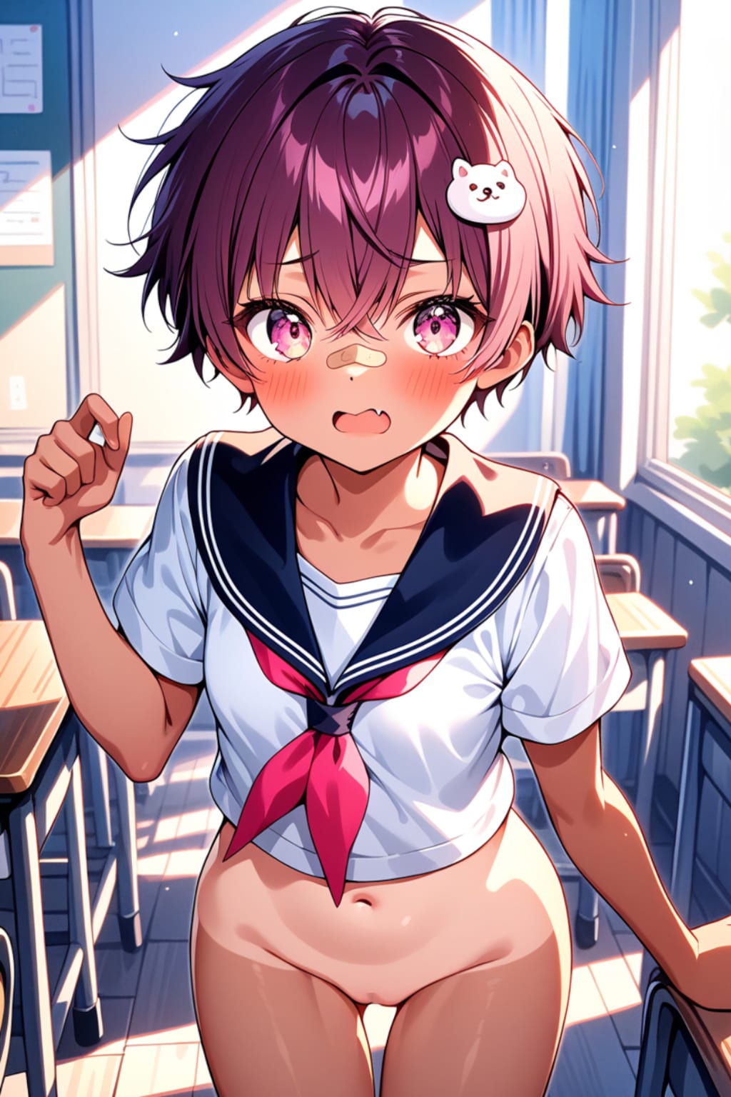 ベリーショート元気っ子JKちゃん