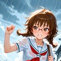 本日梅雨入り！　傘を持ってなかったずぶ濡れさきちゃん 4枚目