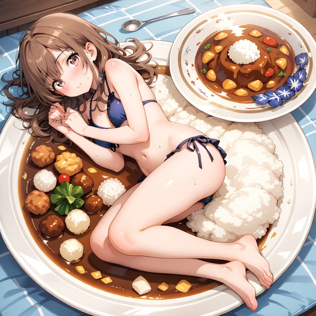 larimarでカレーライス女の子260806