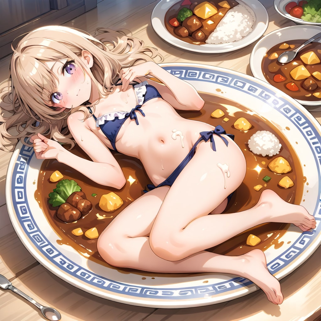 larimarでカレーライス女の子260806