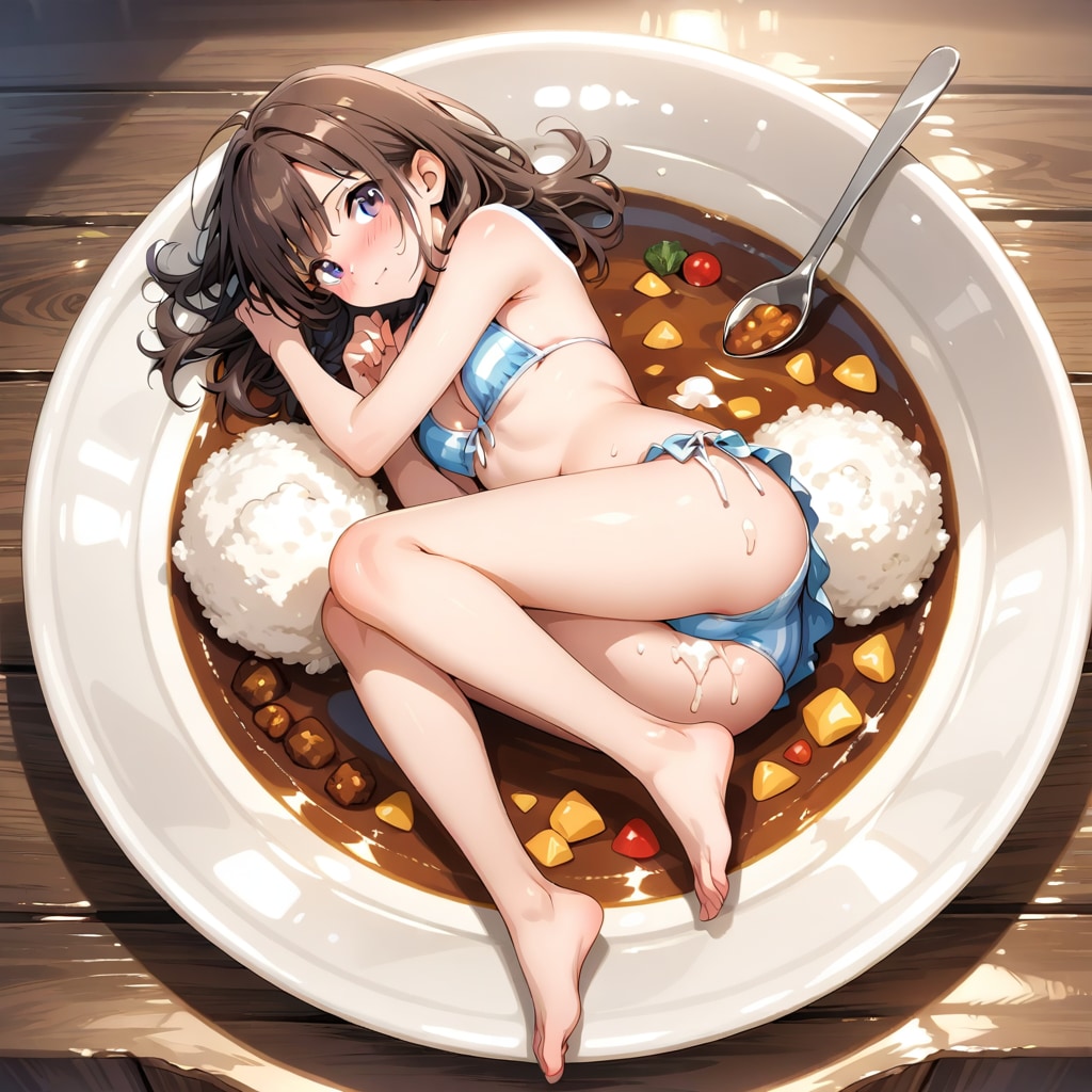 larimarでカレーライス女の子260806 | の人気AIイラスト・グラビア