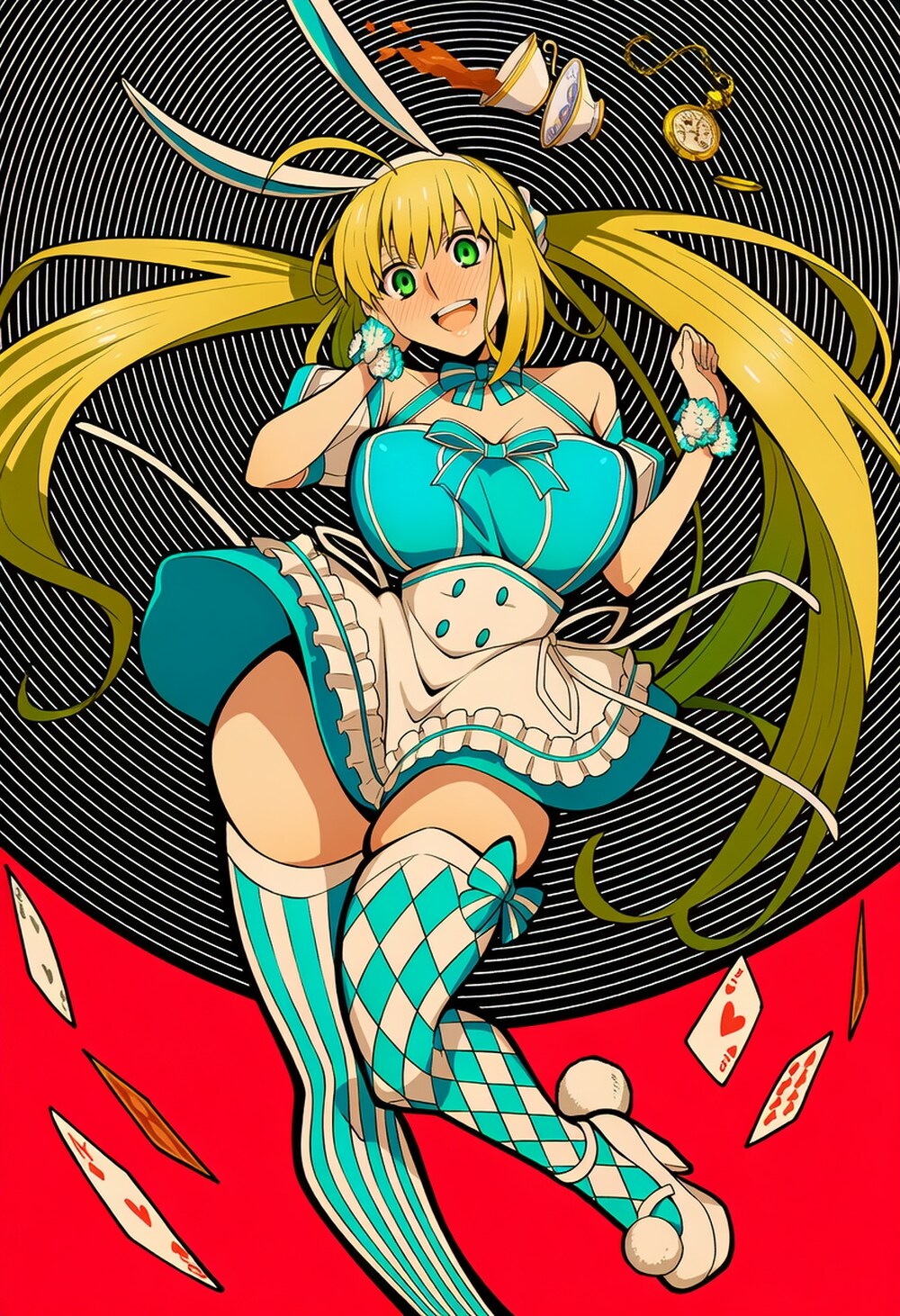 不思議の国のアリスコスプレ人妻 | の人気AIイラスト・グラビア