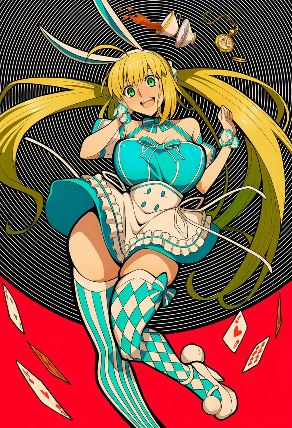 不思議の国のアリスコスプレ人妻