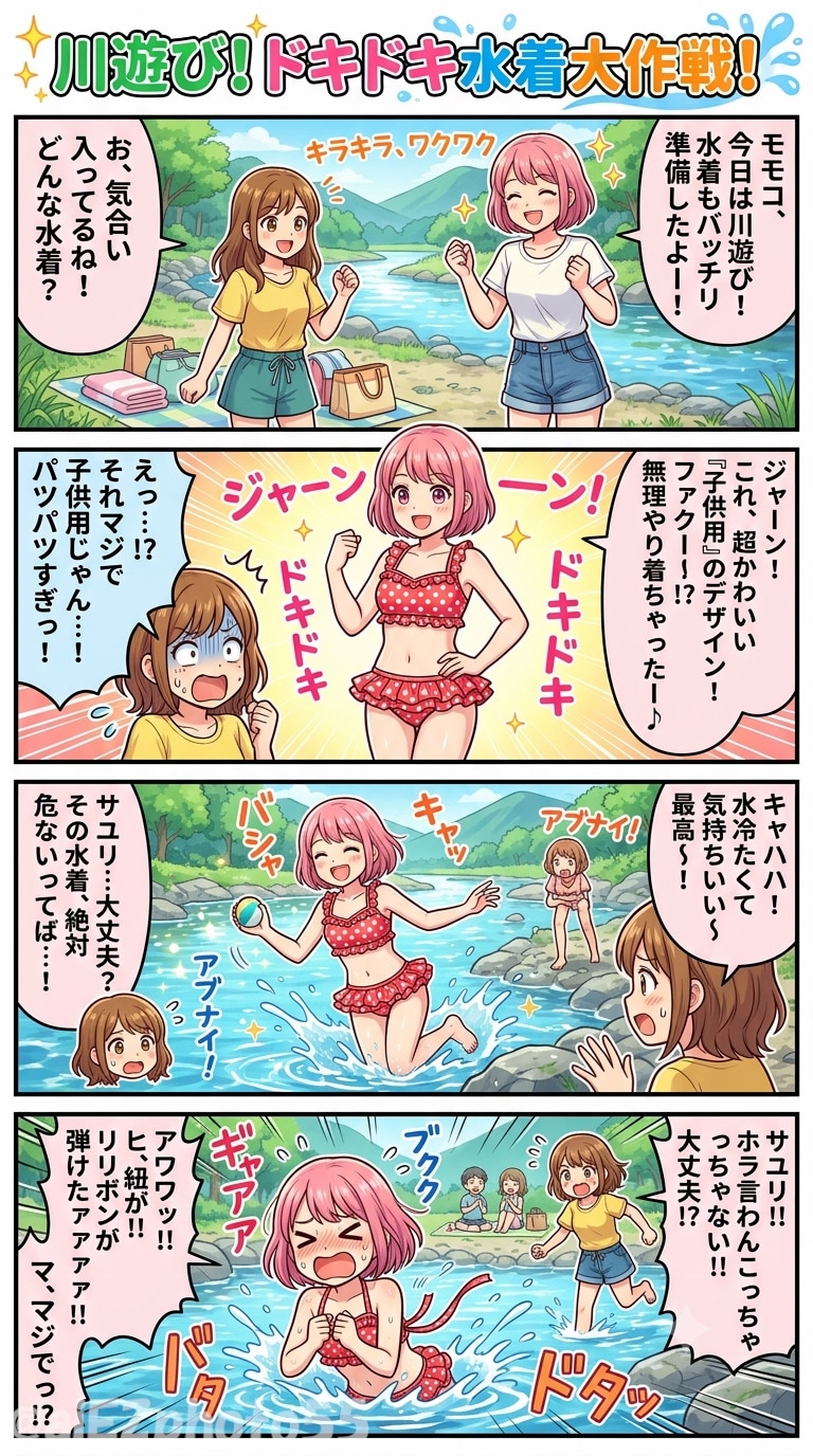 川遊び！ドキドキ水着大作戦！