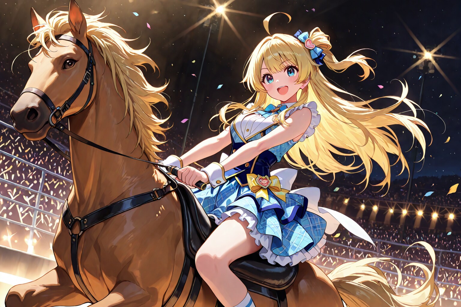 馬で登場のアイドル