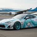 初音ミク痛車86のドリ車とボーイング747 2枚目