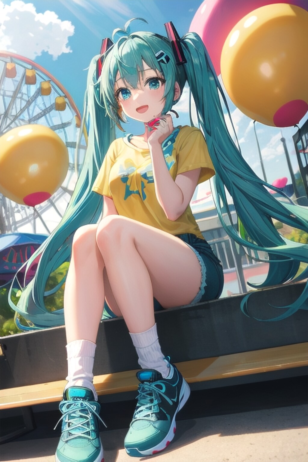 友達と始めての遊園地