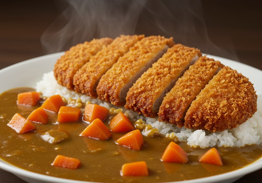 摩訶不思議食堂の人参増し増しカツカレー