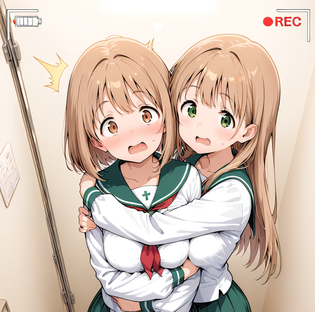 先輩と個室でいいムードになっているところを盗撮された@HARPY女学園