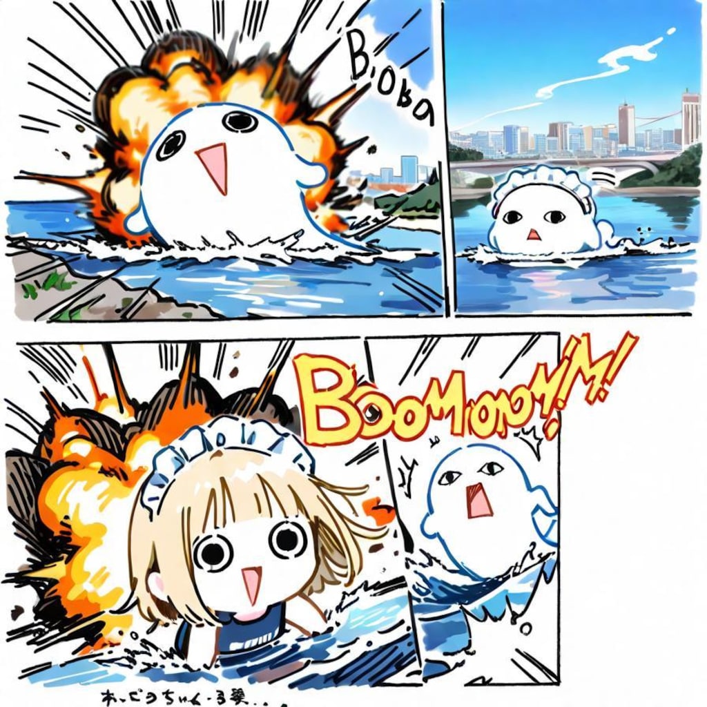⚠️川から離れて下さい！⚠️