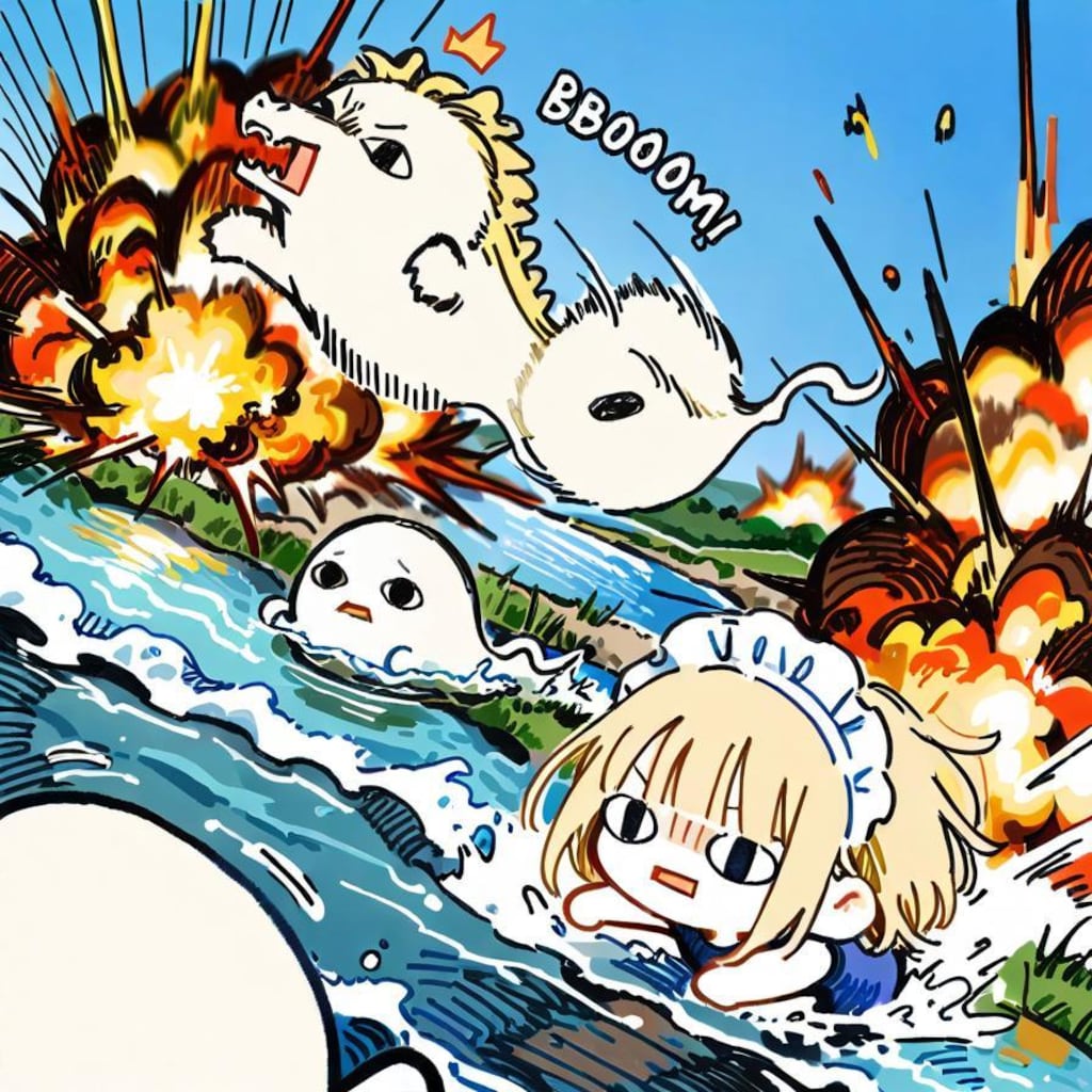 ⚠️川から離れて下さい！⚠️