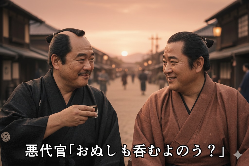 ねこなみ師匠の悪代官と越後屋