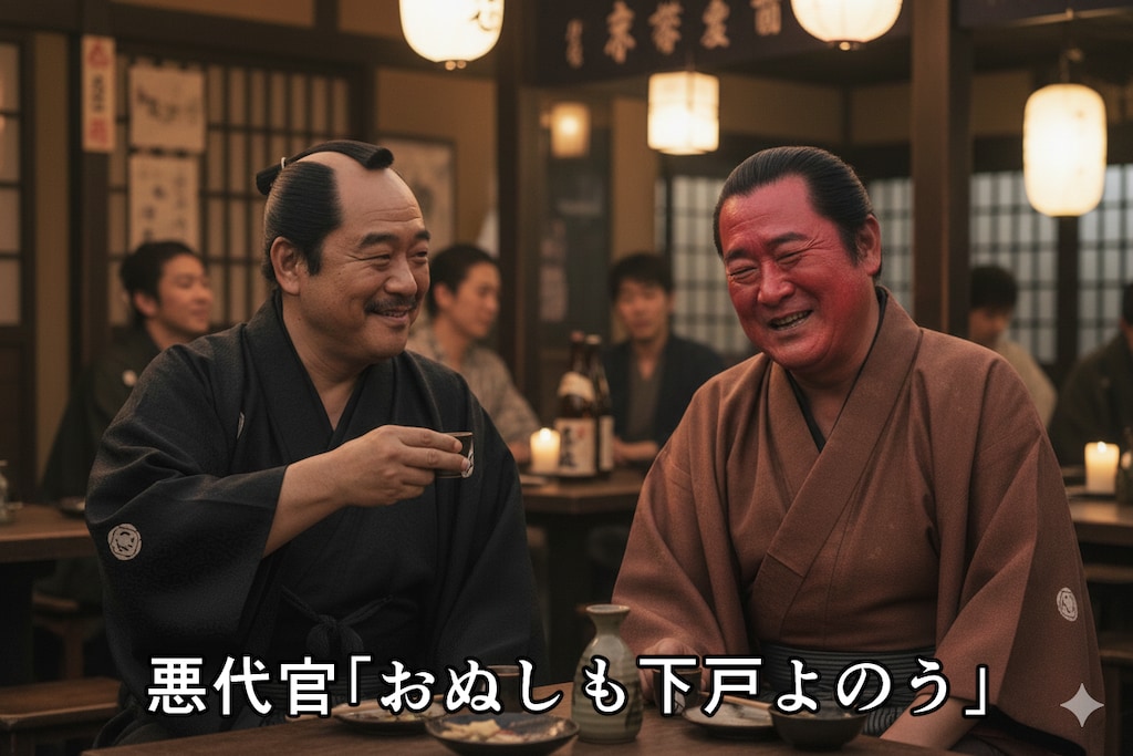 ねこなみ師匠の悪代官と越後屋