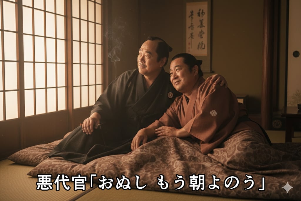 ねこなみ師匠の悪代官と越後屋