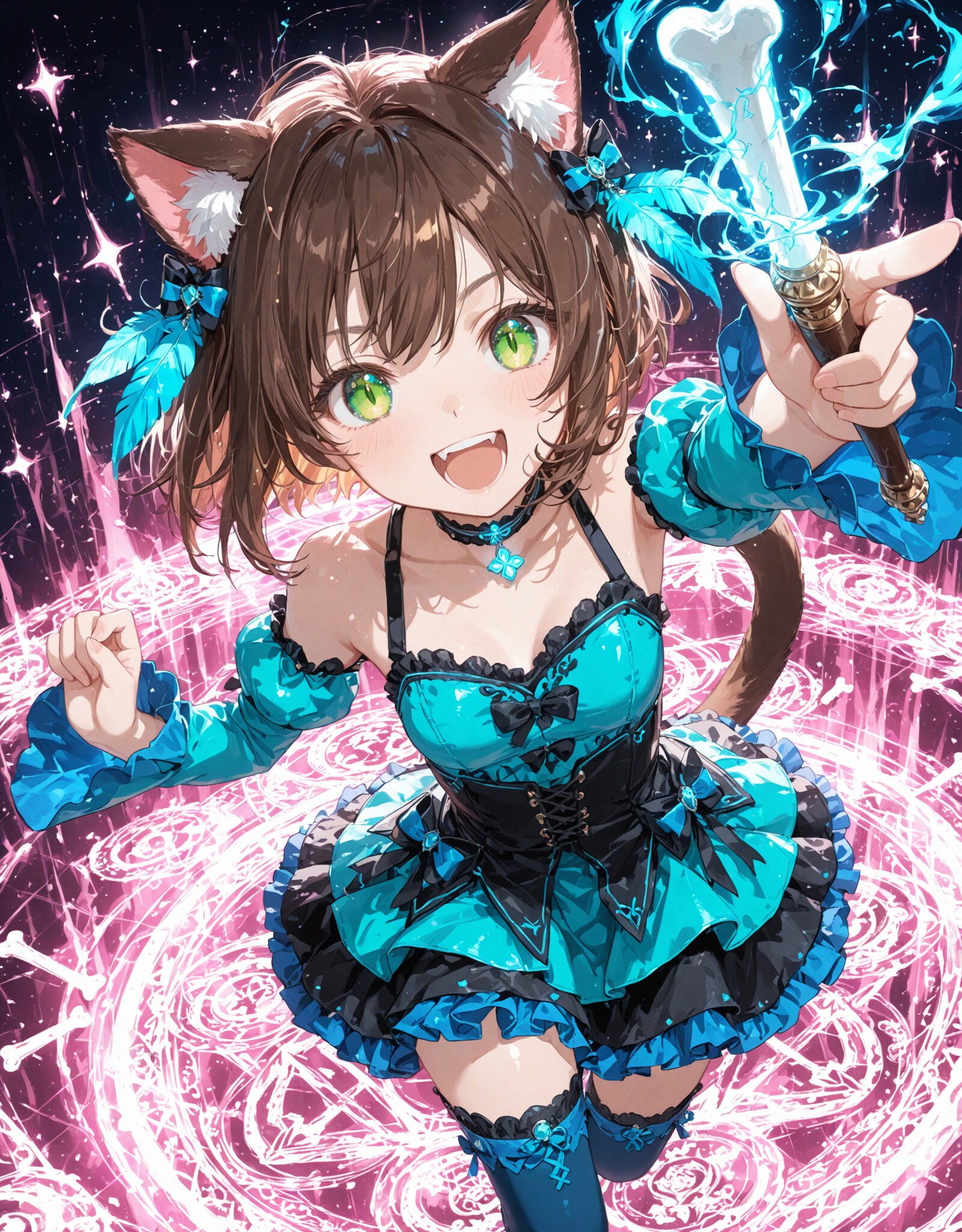 魔法にゃんこ ジェットストリームニーア | の人気AIイラスト・グラビア