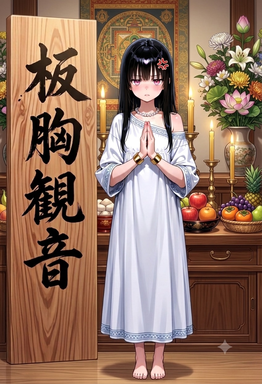 板胸観音