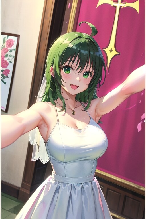 リンミンメイ 挙式前に自撮り💖