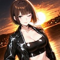 へそ出しウインク 4枚目