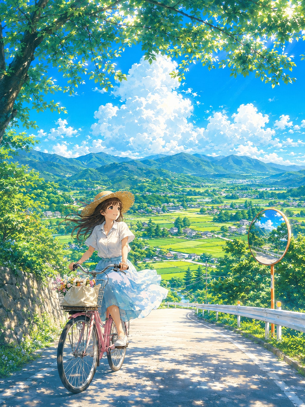 夏めく坂道
