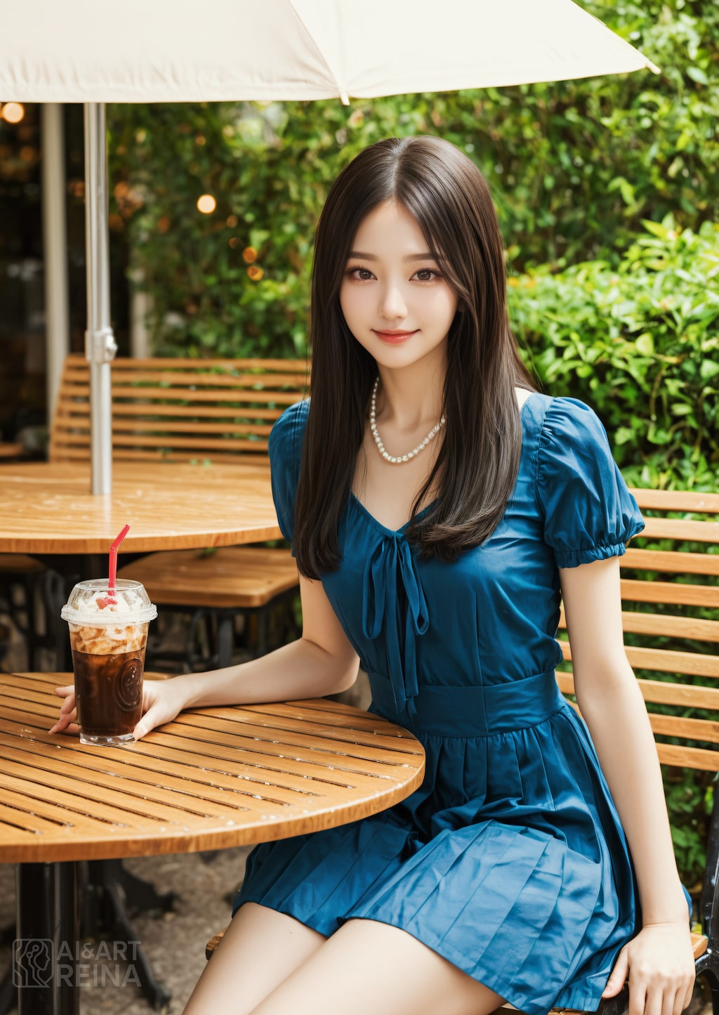 カフェ 青ワンピース AIARTREINA