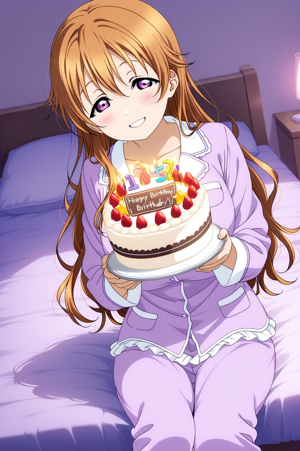 12月16日パジャマ姿で近江彼方誕生日🎂🎉❤️ | の人気AIイラスト・グラビア