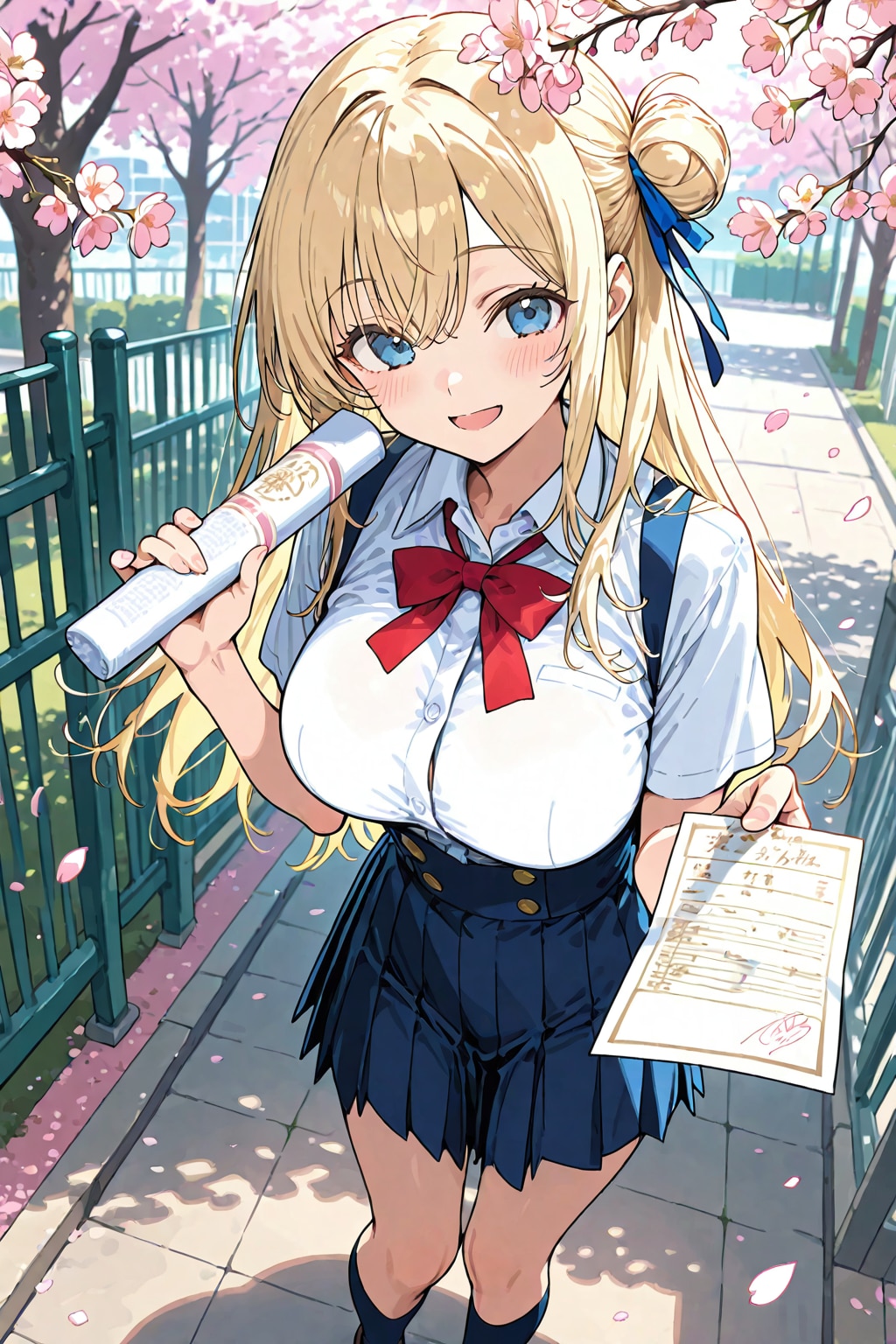 DAISYで金髪さんの卒業 | の人気AIイラスト・グラビア