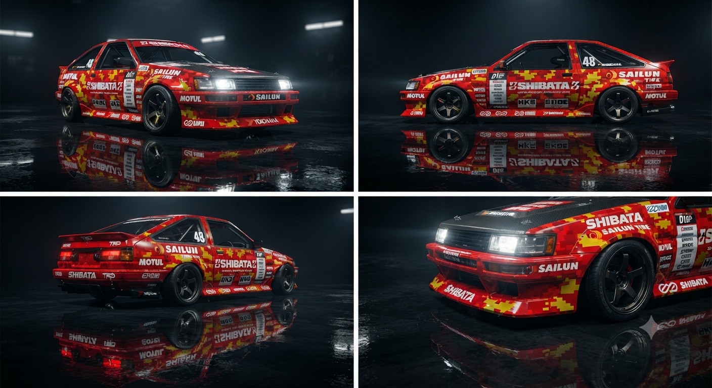 シバタイヤAE86 | の人気AIイラスト・グラビア