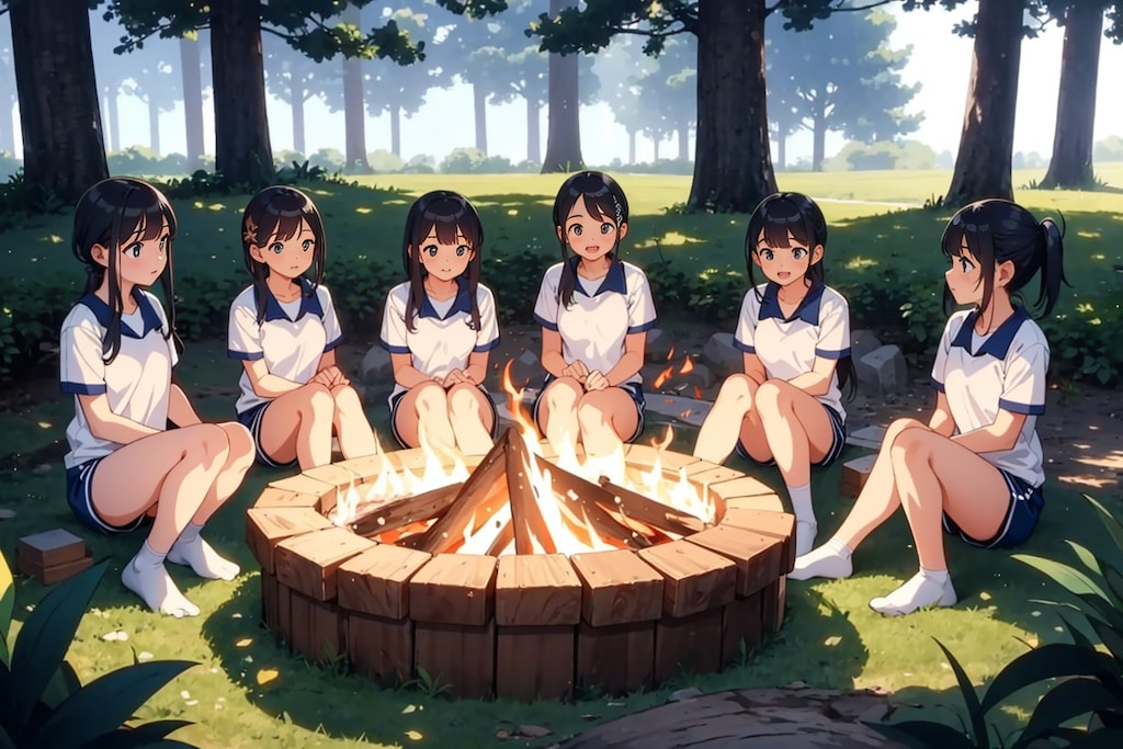 みんな〜　火ついたよ〜！　〜林間学校は体操服だったよね？〜