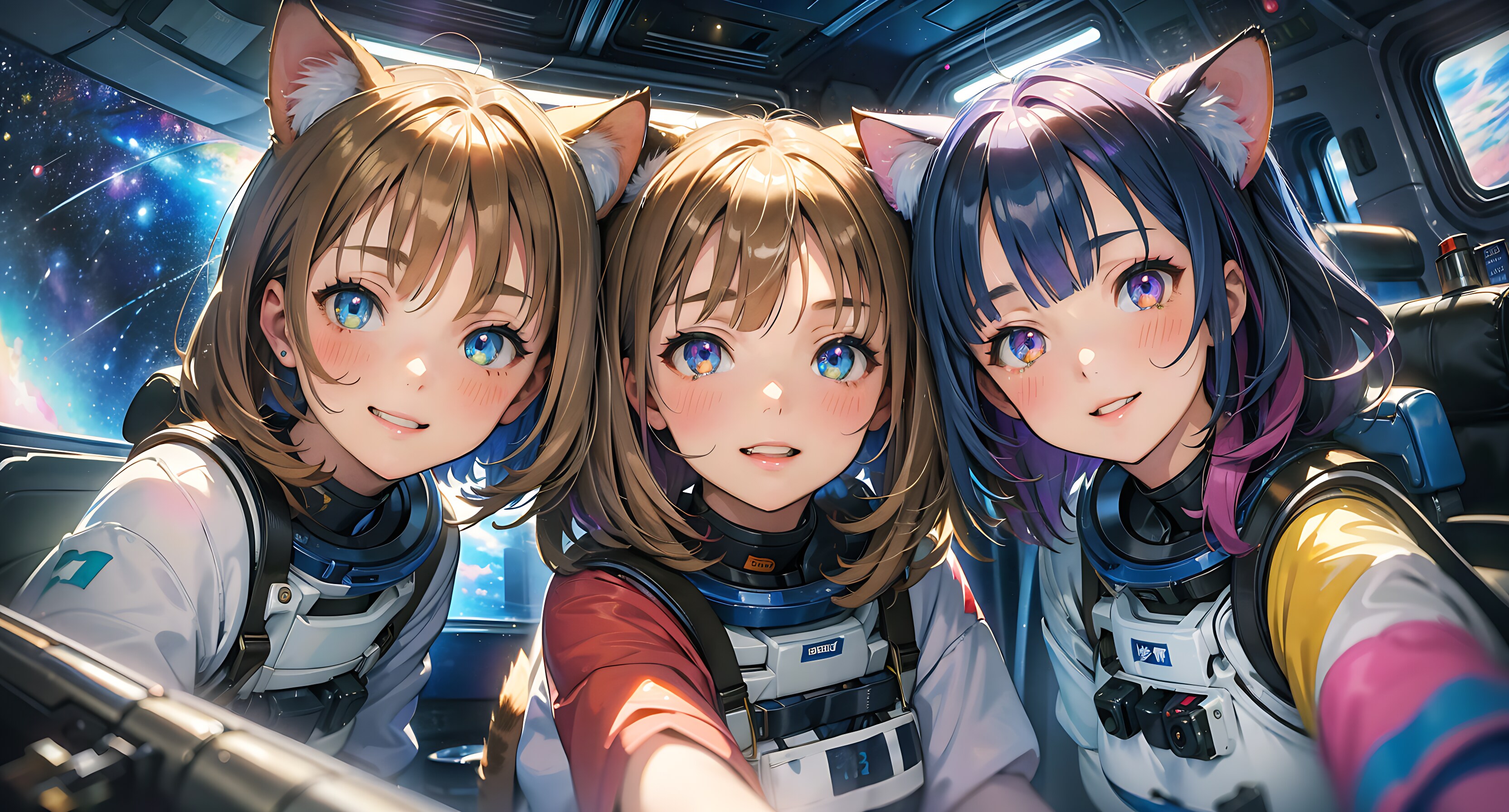 「宇宙は、とてもキレイだよー。」