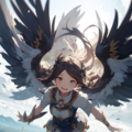 翼を持った少女 2枚目