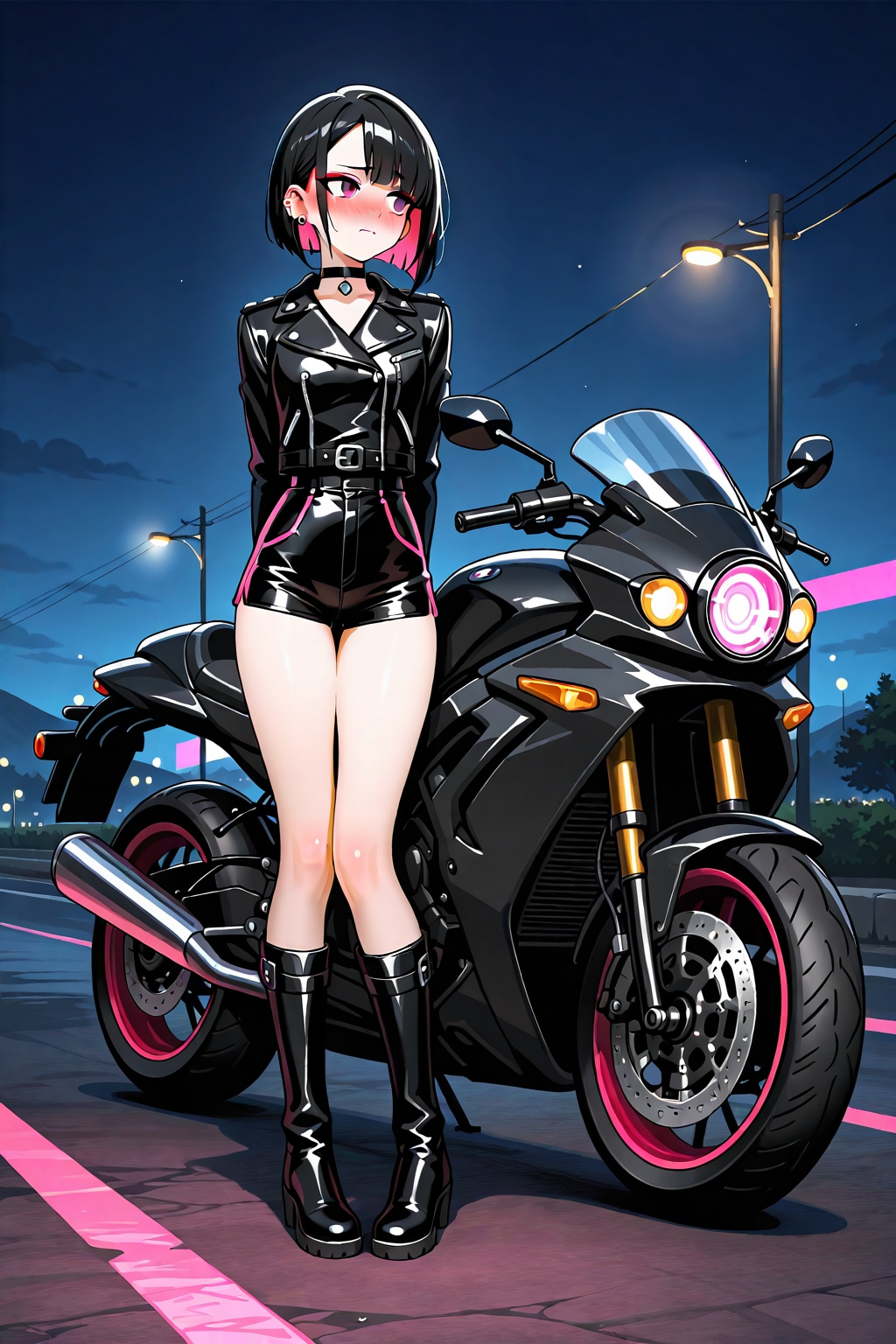 あ、あの、バイクの振動で昂っちゃって……鎮めるの、手伝ってほしいなぁって…///