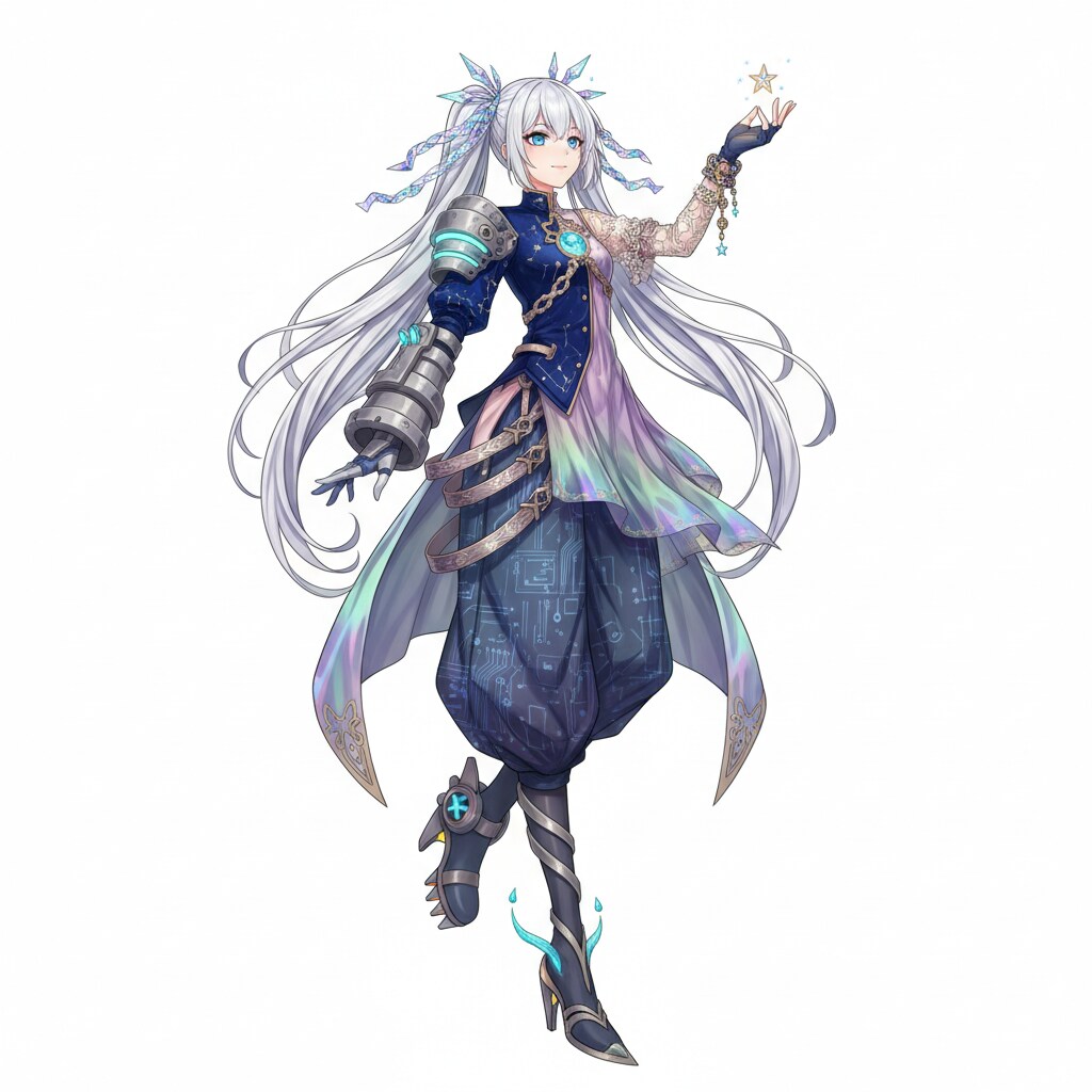 白髪の可愛い女の子【357】 | の人気AIイラスト・グラビア