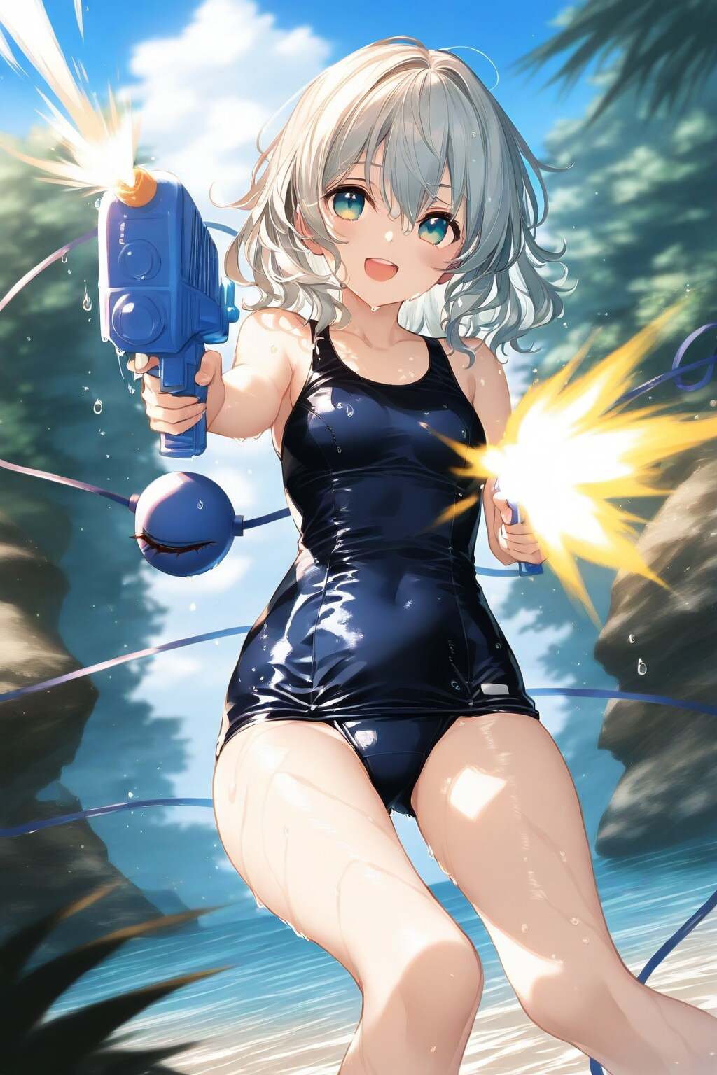 入り江のスクール水着こいし