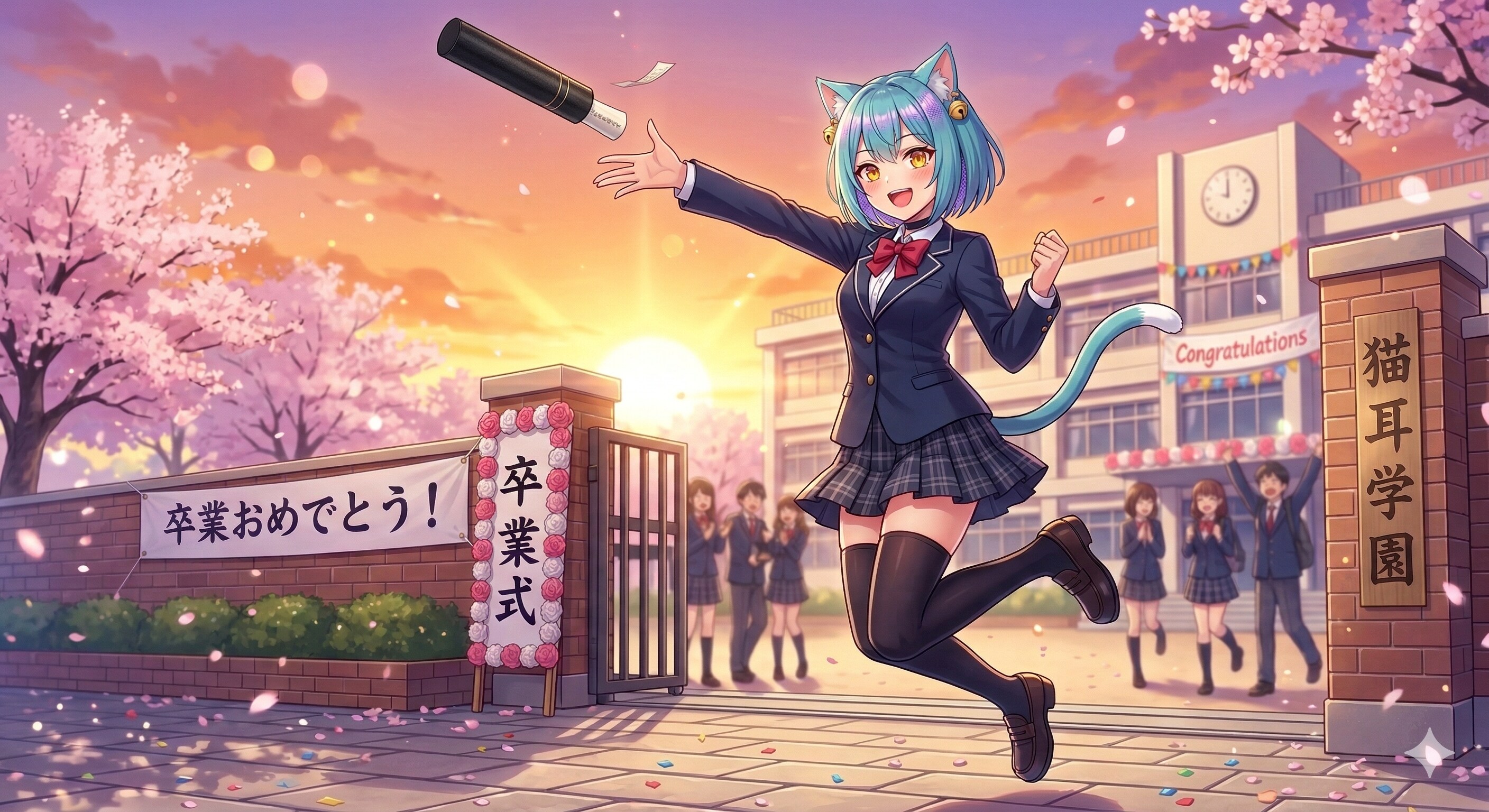 ミケちゃん卒業式