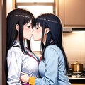 キッチンでの百合 2枚目