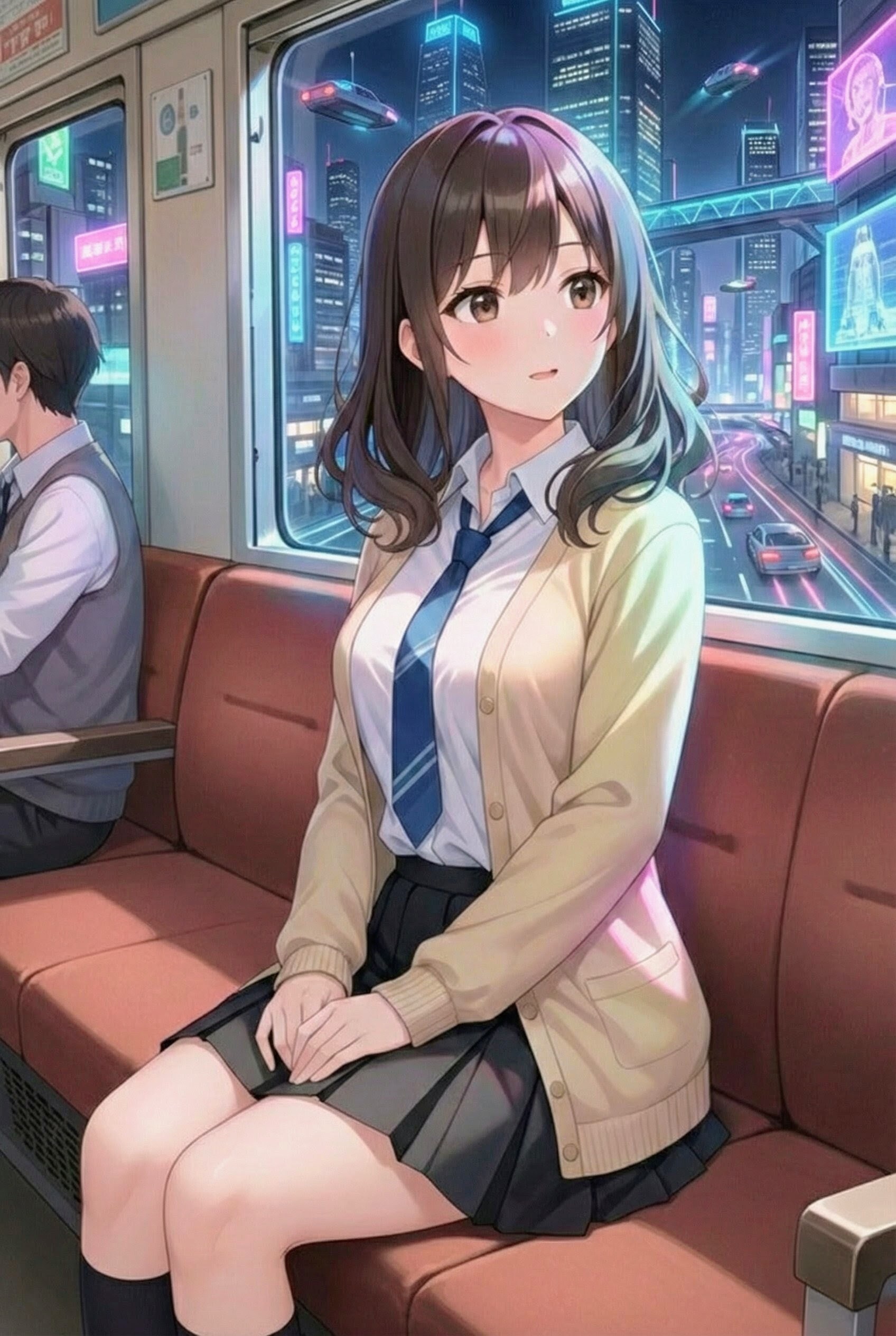 近未来鉄道に乗る吉城寺冴ちゃん