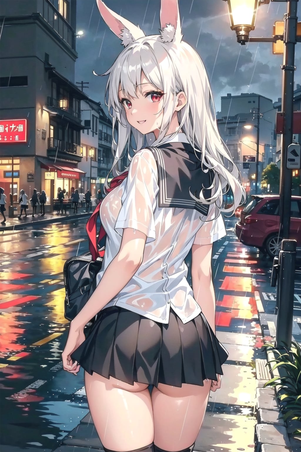 濡れたい気分の日だってあるのです🐰💦