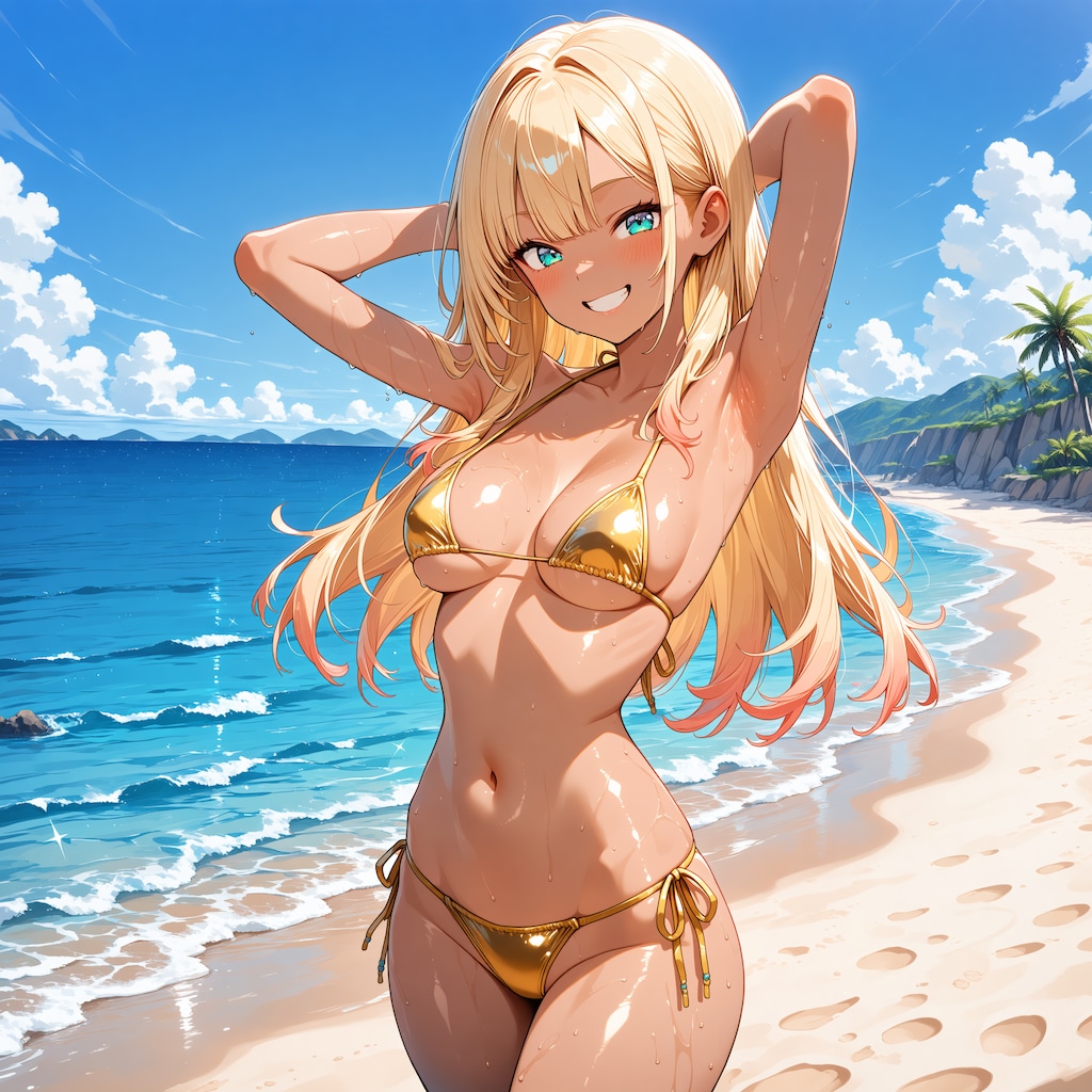 ギャルと海水浴1