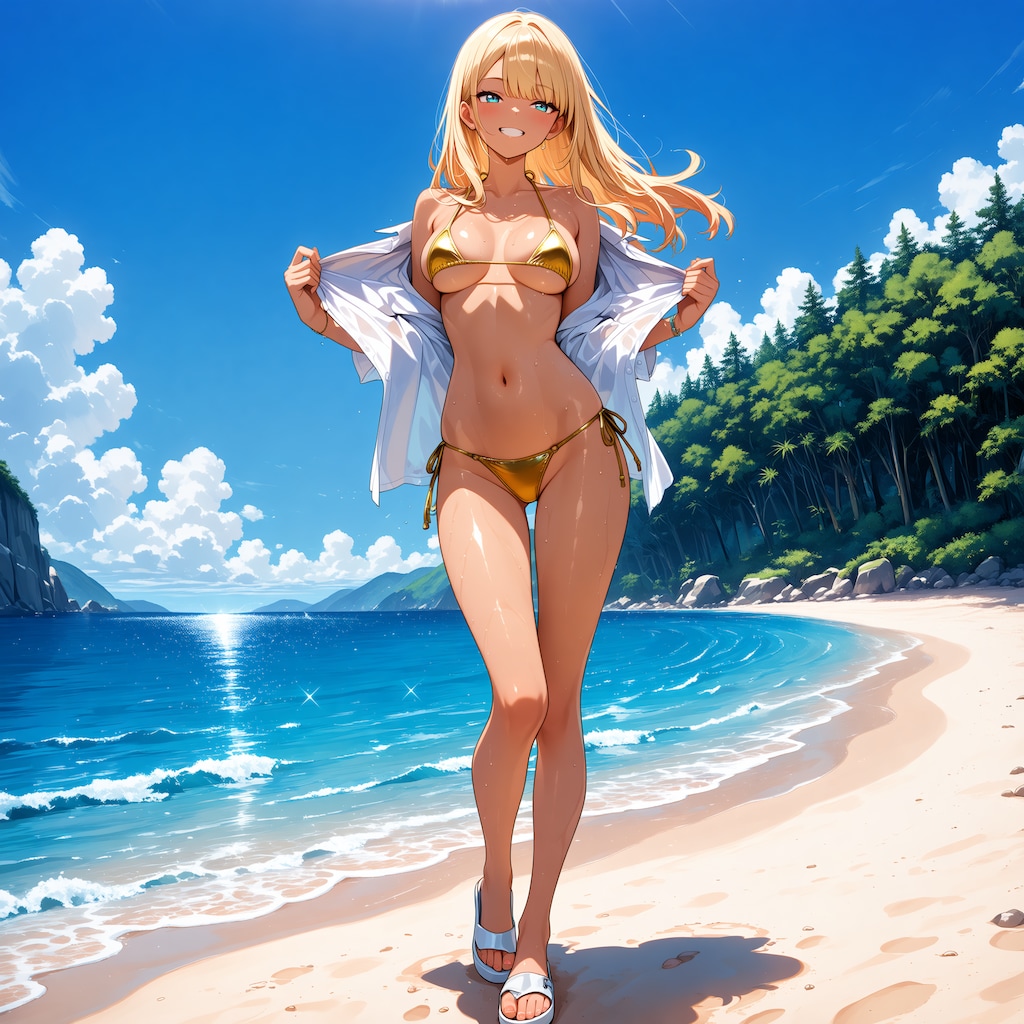 ギャルと海水浴1