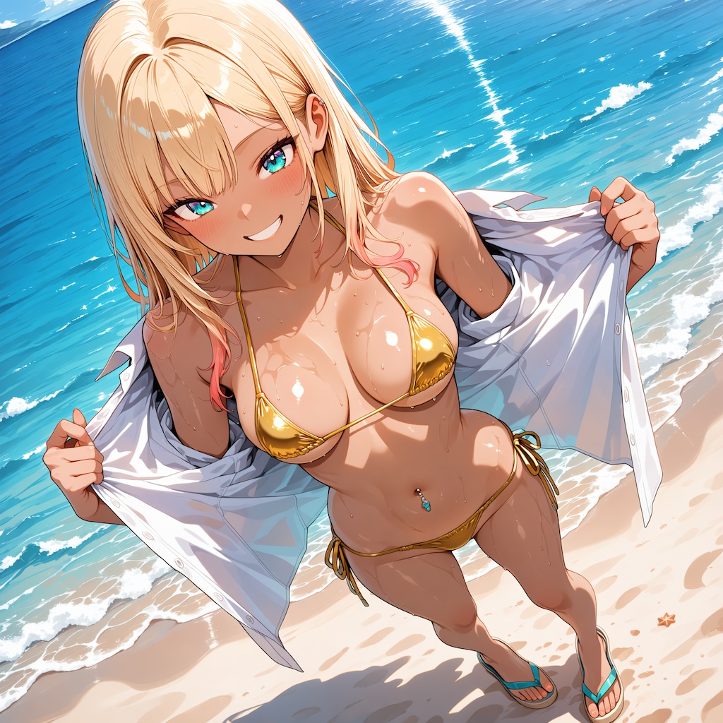 ギャルと海水浴1