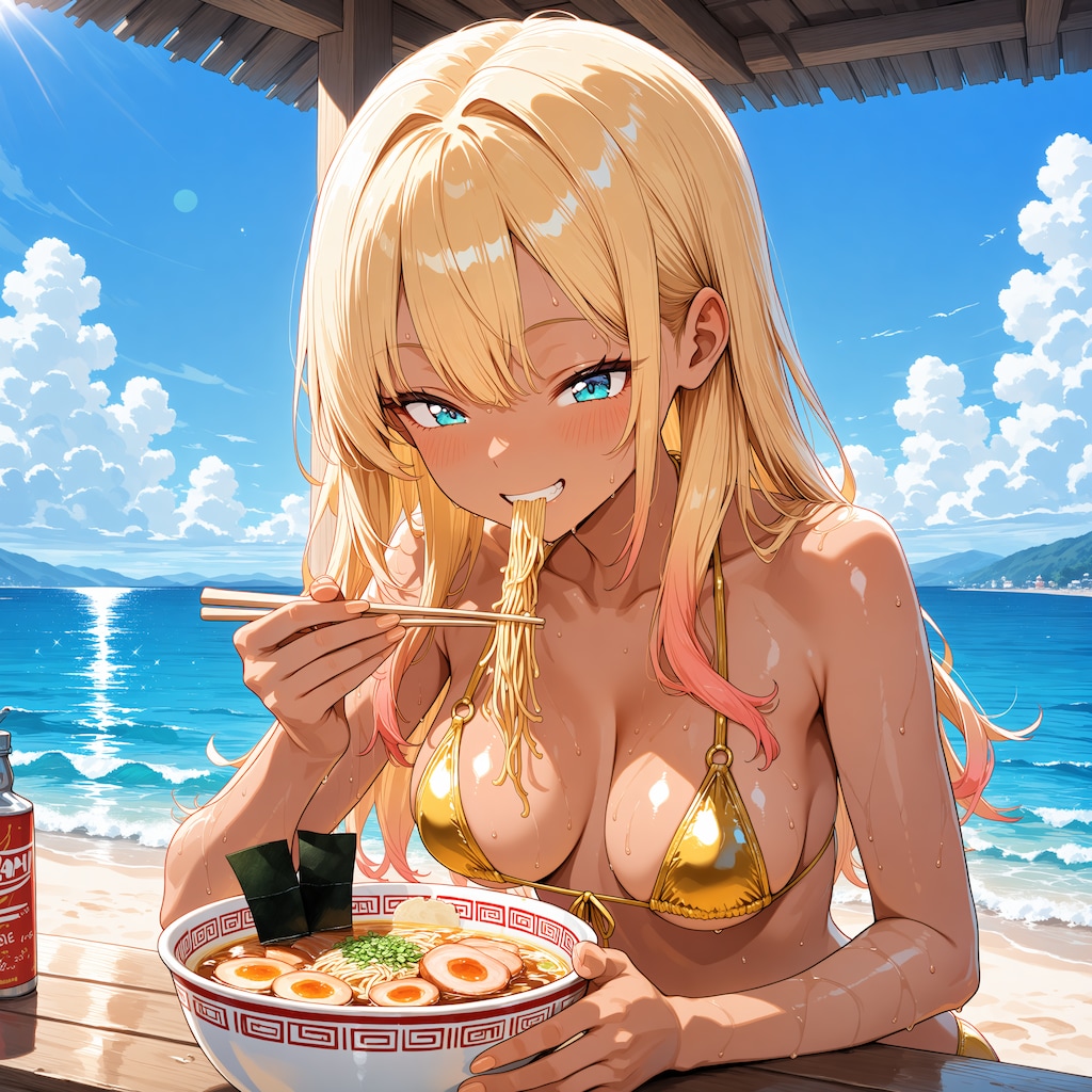 ギャルと海水浴1